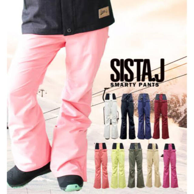 SISTA.J スノボウェア パンツ スノーボード ワインレッドの通販 by N ...