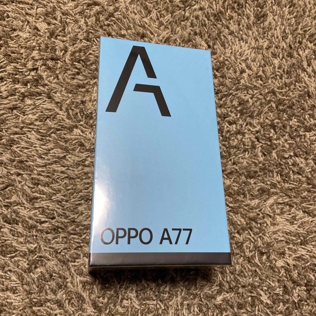 oppo A77 ブルー　新品