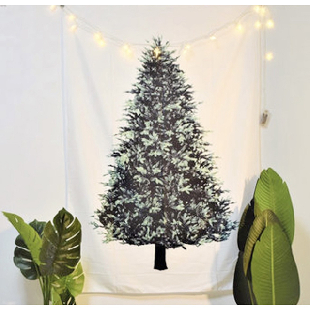 タペストリー　ツリー  クリスマスツリー  省スペース  ファブリック  布製 ハンドメイドのインテリア/家具(インテリア雑貨)の商品写真