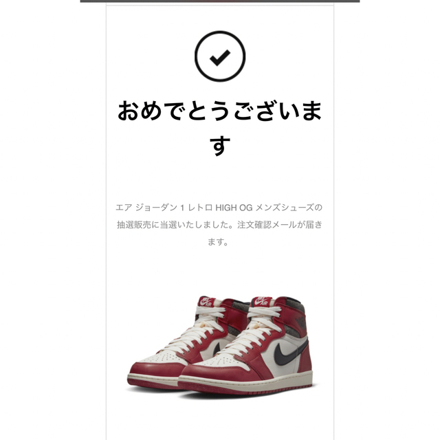 Air Jordan 1 High  Lost & Found Chicagoスニーカー