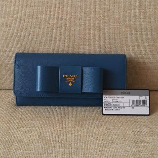 プラダ(PRADA)の正規品 prada サフィアーノ リボン 長財布(財布)