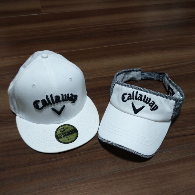 Callaway(キャロウェイ)の値下げ中 Callaway キャップ サンバイザー セット 新品未使用 スポーツ/アウトドアのゴルフ(その他)の商品写真