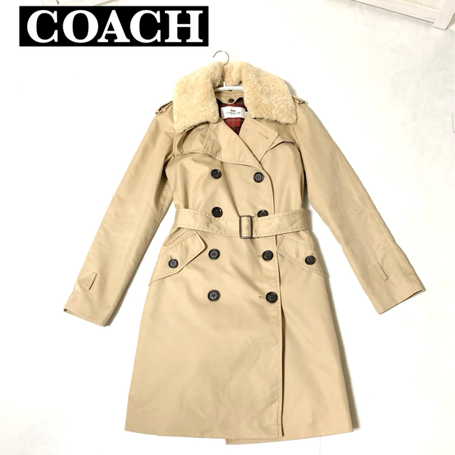 coach トレンチコート 定価176000円 取り外し可ボア付き - アウター coach トレンチコート 定価176000円 取り外し可ボア付き - アウター