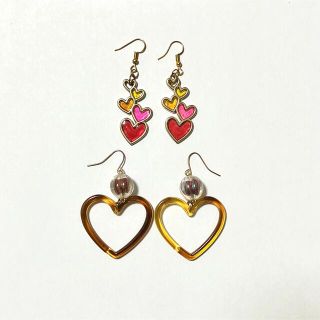 ハートピアス・イヤリングセット(ピアス)