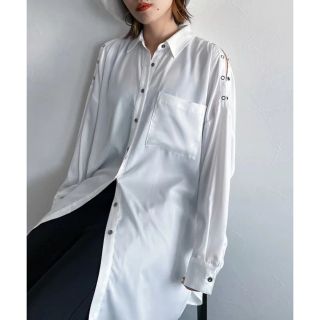 ページボーイ(PAGEBOY)のスナップサテンチュニックシャツ(シャツ/ブラウス(長袖/七分))