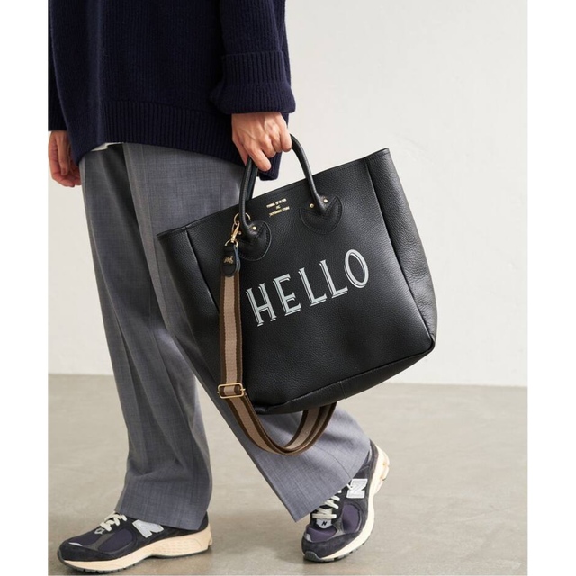 レディース【YOUNG&OLSEN】 別注ストラップ付きHELLOバッグ