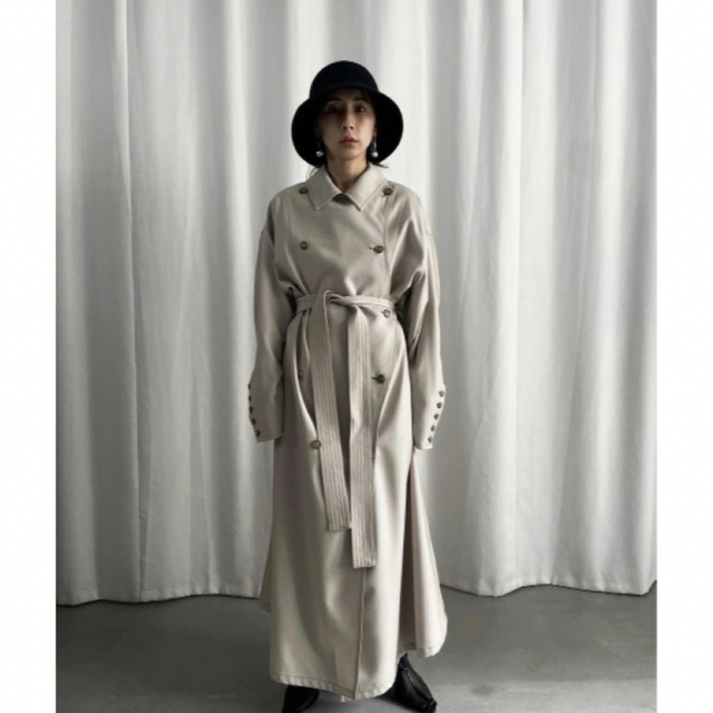 Ameri VINTAGE(アメリヴィンテージ)のWAVE FRONT OVER COAT/ameri vintage レディースのジャケット/アウター(トレンチコート)の商品写真