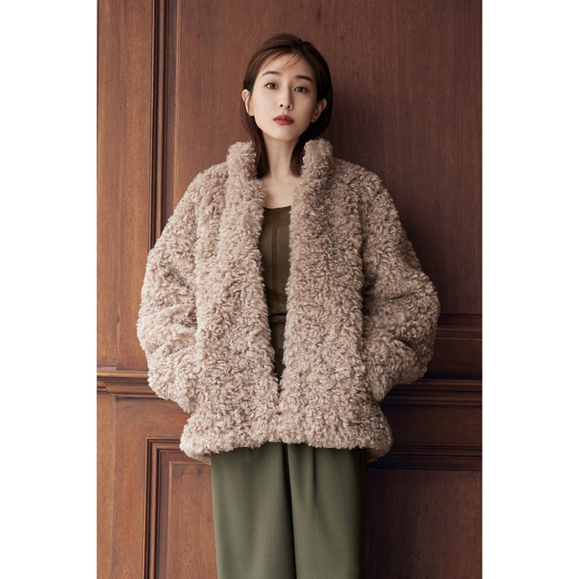 レディースMINAMI TANAKA×CLANE CURL FUR SHORT COAT