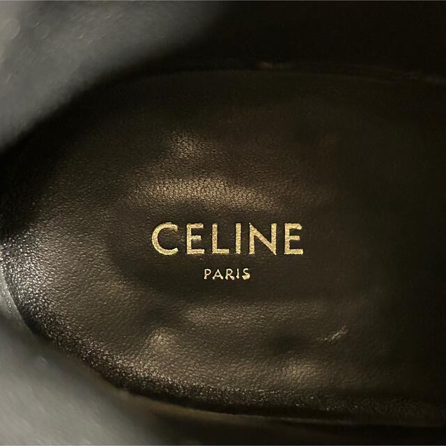 celine(セリーヌ)のセリーヌ ジップ付き メタルトゥ ウェスタンブーツ 40 ブラックカーフスキン レディースの靴/シューズ(ブーツ)の商品写真