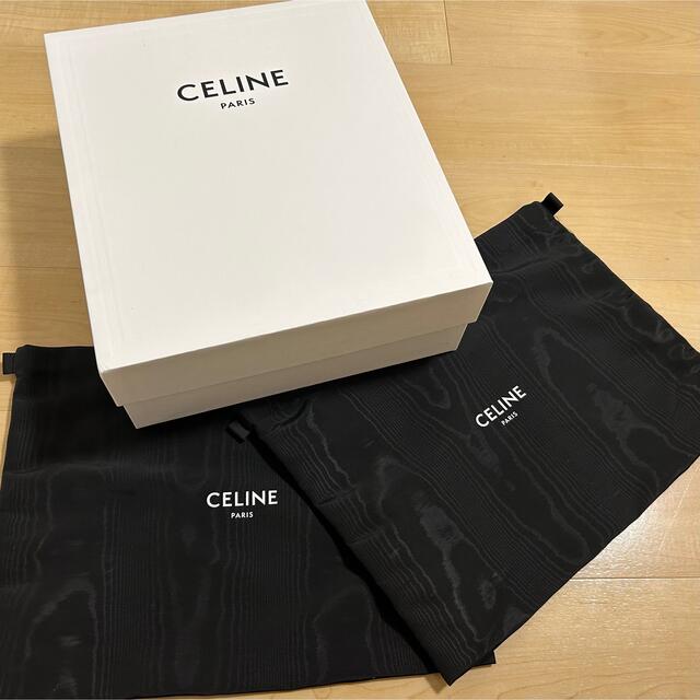 celine(セリーヌ)のセリーヌ ジップ付き メタルトゥ ウェスタンブーツ 40 ブラックカーフスキン レディースの靴/シューズ(ブーツ)の商品写真