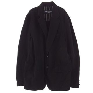 コムデギャルソン(COMME des GARCONS)のCOMME des GARCONS HOMME コムデギャルソンオム ジャケット HO-J070 AD2004 パッカリング 2B 裏地ストライプ テーラードジャケット ブラック系 S【中古】(その他)