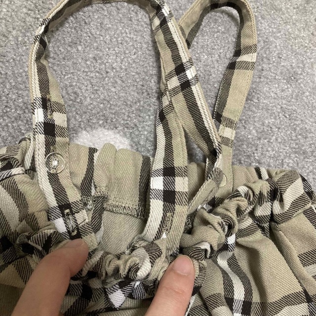 POLObaby チェックブルマ カバーオール カボチャパンツ 美品
