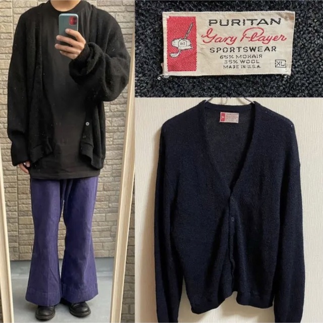 80s モヘアカーディガン PURITAN  ヴィンテージ カートコバーン