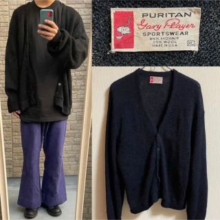 80s モヘアカーディガン PURITAN 古着 ヴィンテージ カートコバーン(カーディガン)