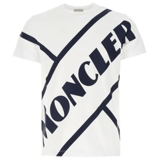 ☆希少☆ MONCLER Tシャツ XL ホワイト ビッグロゴ モンクレール | www