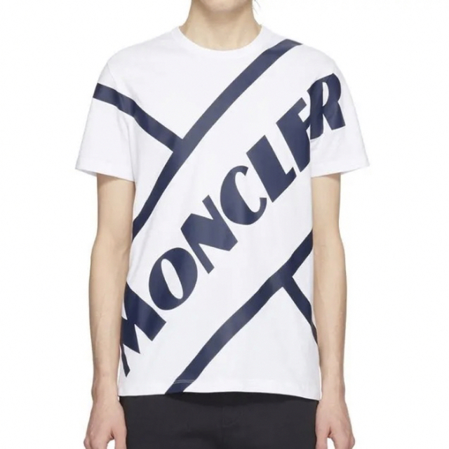 ★希少★ MONCLER Tシャツ XL ホワイト ビッグロゴ モンクレール 1