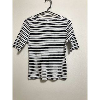 ユニクロ(UNIQLO)の【即日発送☆】UNIQLO　ユニクロ　ボーダーＴシャツ　綿100　トップス(Tシャツ(半袖/袖なし))