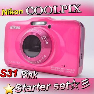 ニコン(Nikon)の【ラスト1台のピンク】Nikon　COOLPIX　防水カメラ　耐衝撃　S31(コンパクトデジタルカメラ)