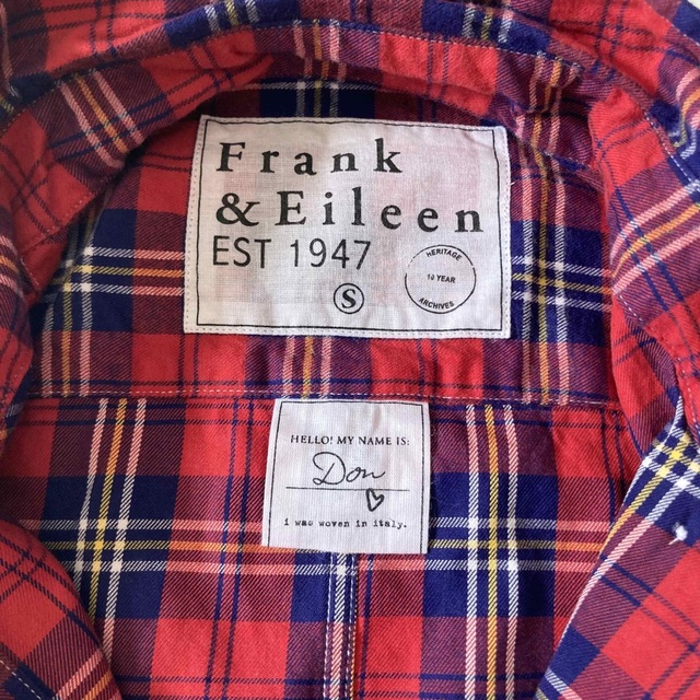 Frank&Eileen(フランクアンドアイリーン)の新品未使用♪希少S✨フランクアンドアイリーン DON チェック柄 ネルシャツ レディースのトップス(シャツ/ブラウス(長袖/七分))の商品写真