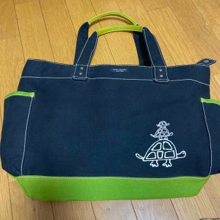 ケイトスペードニューヨーク(kate spade new york)のkate spade マザーズバッグ　ブラック×グリーン　トートバッグ(マザーズバッグ)