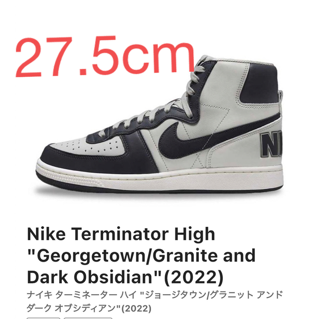 NIKE TERMINATOR HIGH Georgetown Obsidian靴/シューズ