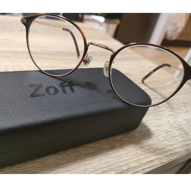 Zoff(ゾフ)の[azuuuuum様専用]ゾフ　zoff ブルーライト&UVカットメガネ メンズのファッション小物(サングラス/メガネ)の商品写真