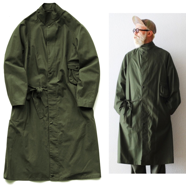 ステンカラーコートNigel Cabourn ナイジェルケーボン 21aw ガスコート ジャケット