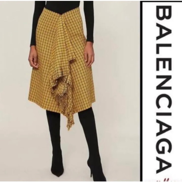 BALENCIAGA バレンシアガ チェックスカート-