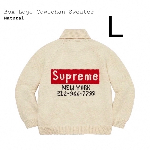 Supreme(シュプリーム)のSupreme Box Logo Cowichan Sweater L  メンズのトップス(ニット/セーター)の商品写真