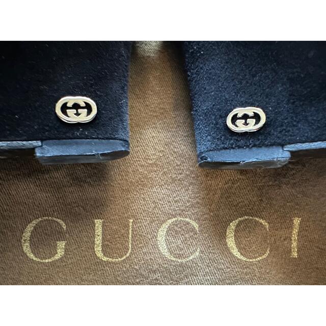 Gucci(グッチ)のGUCCI  スエードロングブーツ　ブラック　36 レディースの靴/シューズ(ブーツ)の商品写真