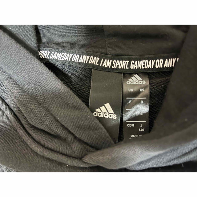 adidas adidas☆adidasパーカー☆キッズパーカー☆140cm☆黒色☆トレーナーの通販 by sohi0915's  shop｜アディダスならラクマ