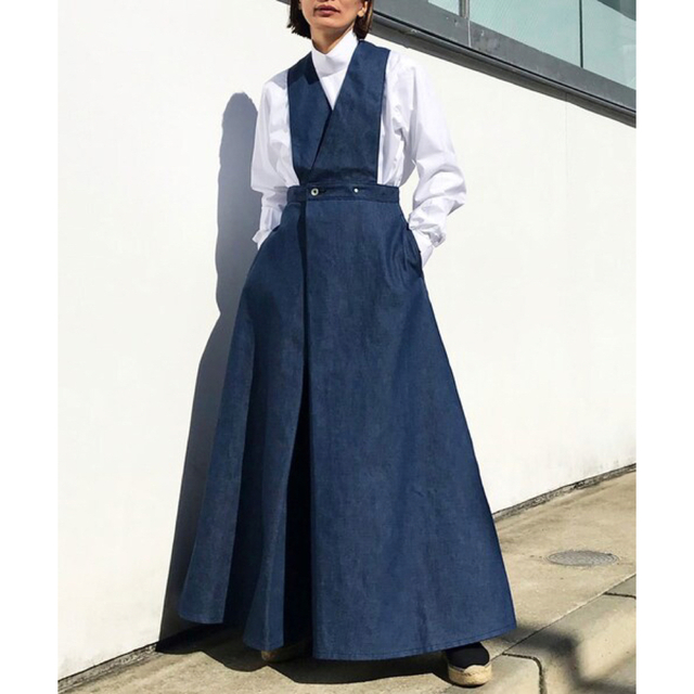mame(マメ)のjun mikami 完売！モードなジャンパースカート　ジュンミカミ レディースのワンピース(ロングワンピース/マキシワンピース)の商品写真