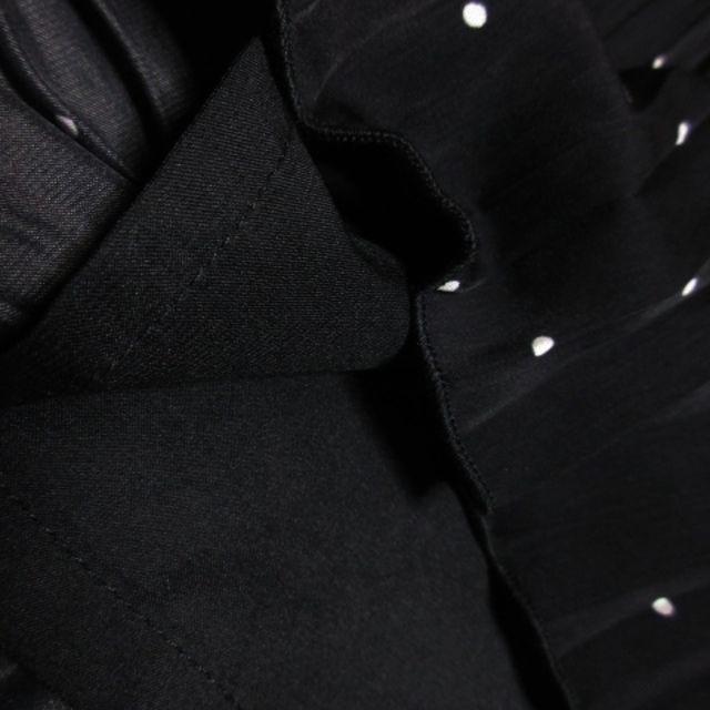 MERCURYDUO(マーキュリーデュオ)のマーキュリーデュオ スカート プリーツ ロング ドット M 黒 ブラック レディースのスカート(ロングスカート)の商品写真