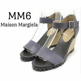 エムエムシックス(MM6)のMM6 Maison Margiela【美品】オープントゥ ヒール  サンダル(サンダル)
