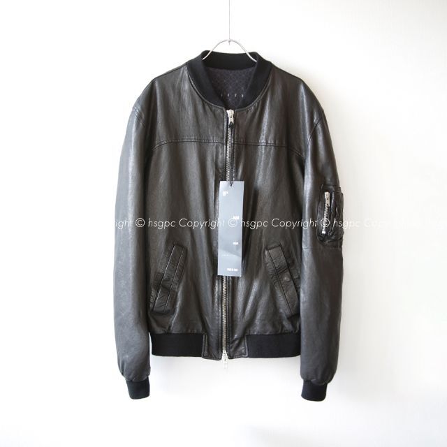 Rick Owens(リックオウエンス)の【定価11万】DFOUR レザー ボンバー ブルゾン MA1 フライトジャケット メンズのジャケット/アウター(レザージャケット)の商品写真