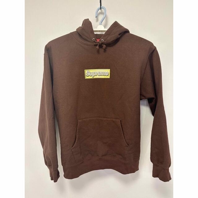 supreme Bling Box Logo Hooded brown Lサイズ