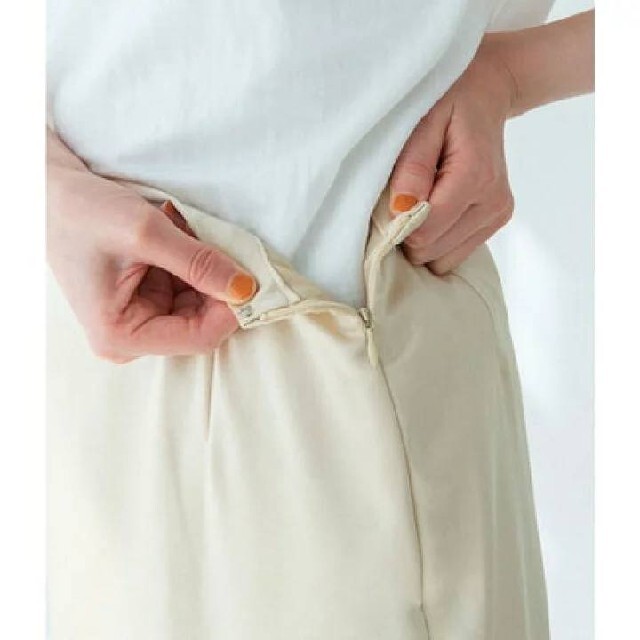 ViS(ヴィス)の新品☆ViS☆ヘビーサテン切替ギャザースカート☆カーキ☆M レディースのスカート(ロングスカート)の商品写真