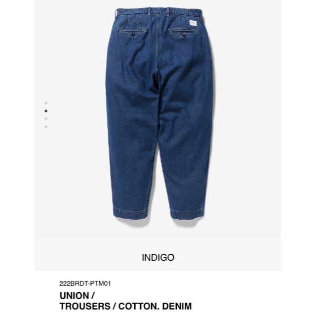 WTAPS UNION 22aw trousers ユニオン S indigo-