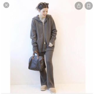 シルバーグレー サイズ Eternal カシミアパーカー &カシミアパンツ36