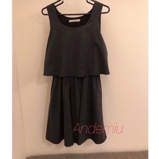 アンデミュウ(Andemiu)の【Andemiu】ワンピース　セットアップ風(ひざ丈ワンピース)