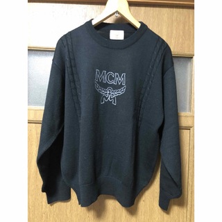 エムシーエム(MCM)のMCM ニット　刺繍　黒(ニット/セーター)
