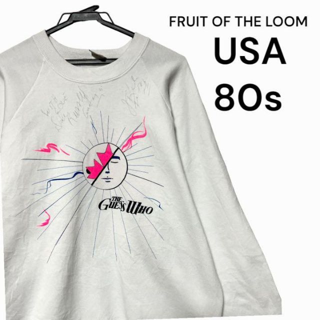 FRUIT OF THE LOOM(フルーツオブザルーム)のフルーツオブザルーム　80s USAスウェット　トレーナー　サイン入り メンズのトップス(スウェット)の商品写真