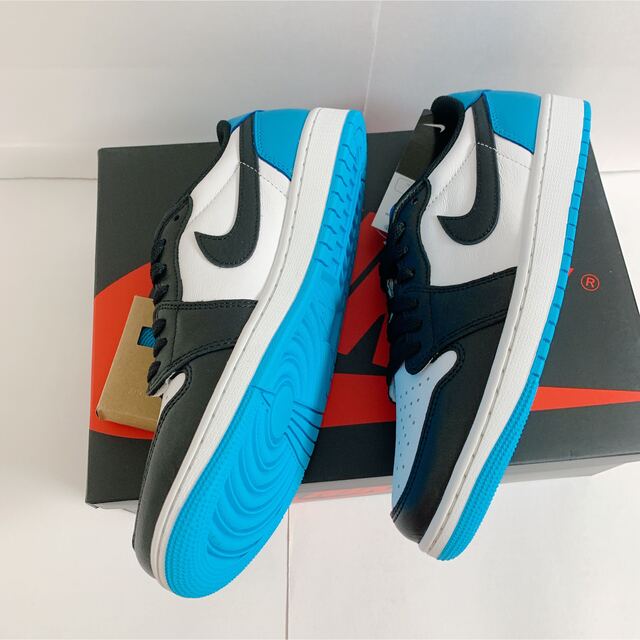 NIKE(ナイキ)の27.5cm ナイキ エアジョーダン1 ダークパウダーブルー UNC   メンズの靴/シューズ(スニーカー)の商品写真