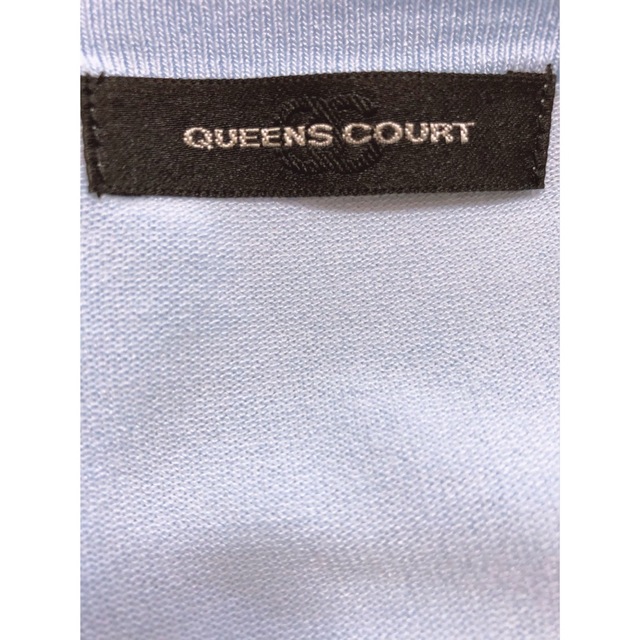 QUEENS COURT(クイーンズコート)の【新品未使用】クインズコート　アンサンブル(アンサンブル)　M爽やかなブルー レディースのトップス(Tシャツ(長袖/七分))の商品写真