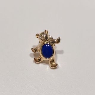 ヴァンクリーフアンドアーペル(Van Cleef & Arpels)のヴァンクリーフ＆アーペル　ブローチ　　　ラピス　テディベア　未使用品(ブローチ/コサージュ)