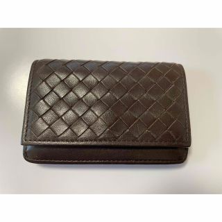 ボッテガヴェネタ(Bottega Veneta)のボッテガヴェネタ　名刺入れカードケース　ブラウン(名刺入れ/定期入れ)