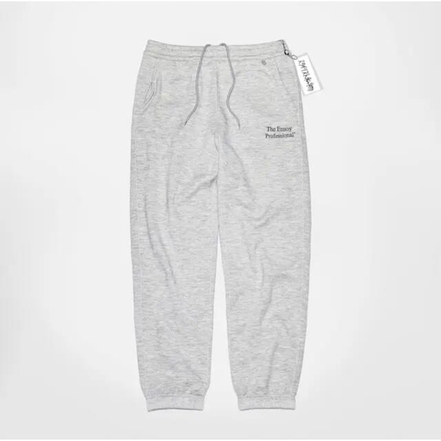 1LDK SELECT(ワンエルディーケーセレクト)のENNOY スタイリスト私物 SWEAT PANTS GRAY 黒刺繍 メンズのパンツ(その他)の商品写真