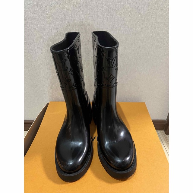 ルイ ヴィトン ドロップス フラット レインブーツ 39サイズ - レイン