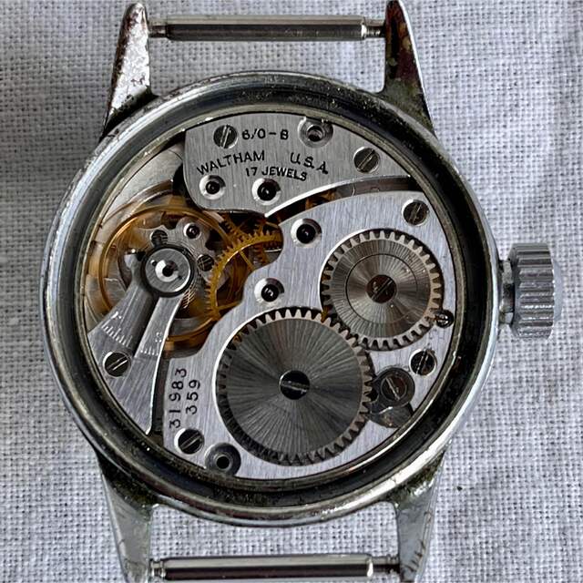 Waltham(ウォルサム)の【希少】 1943年製 WALTHAM 米海軍実物　navy army 軍用時計 メンズの時計(腕時計(アナログ))の商品写真