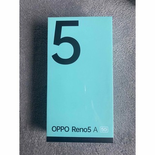 オッポ(OPPO)の【新品未開封】OPPO Reno5 A SIMフリー　シルバーブラック(スマートフォン本体)
